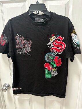 Supply & Demand Black Graphic Short Sleeve Tee
